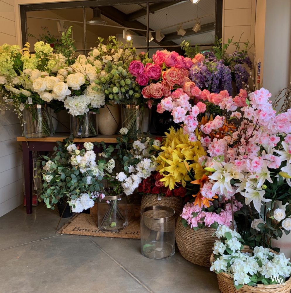 flowers in a store
