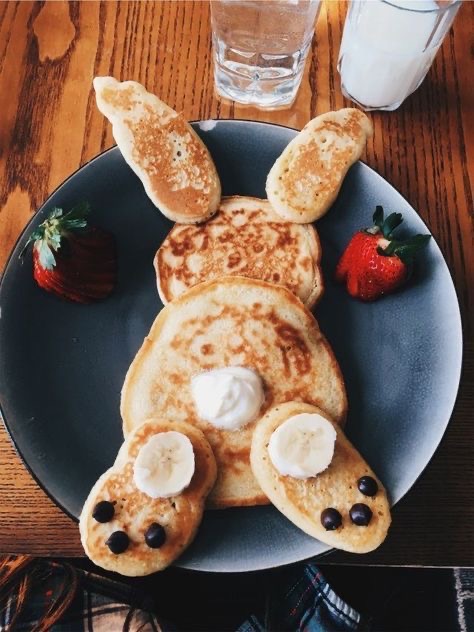 Easter bunny pancake