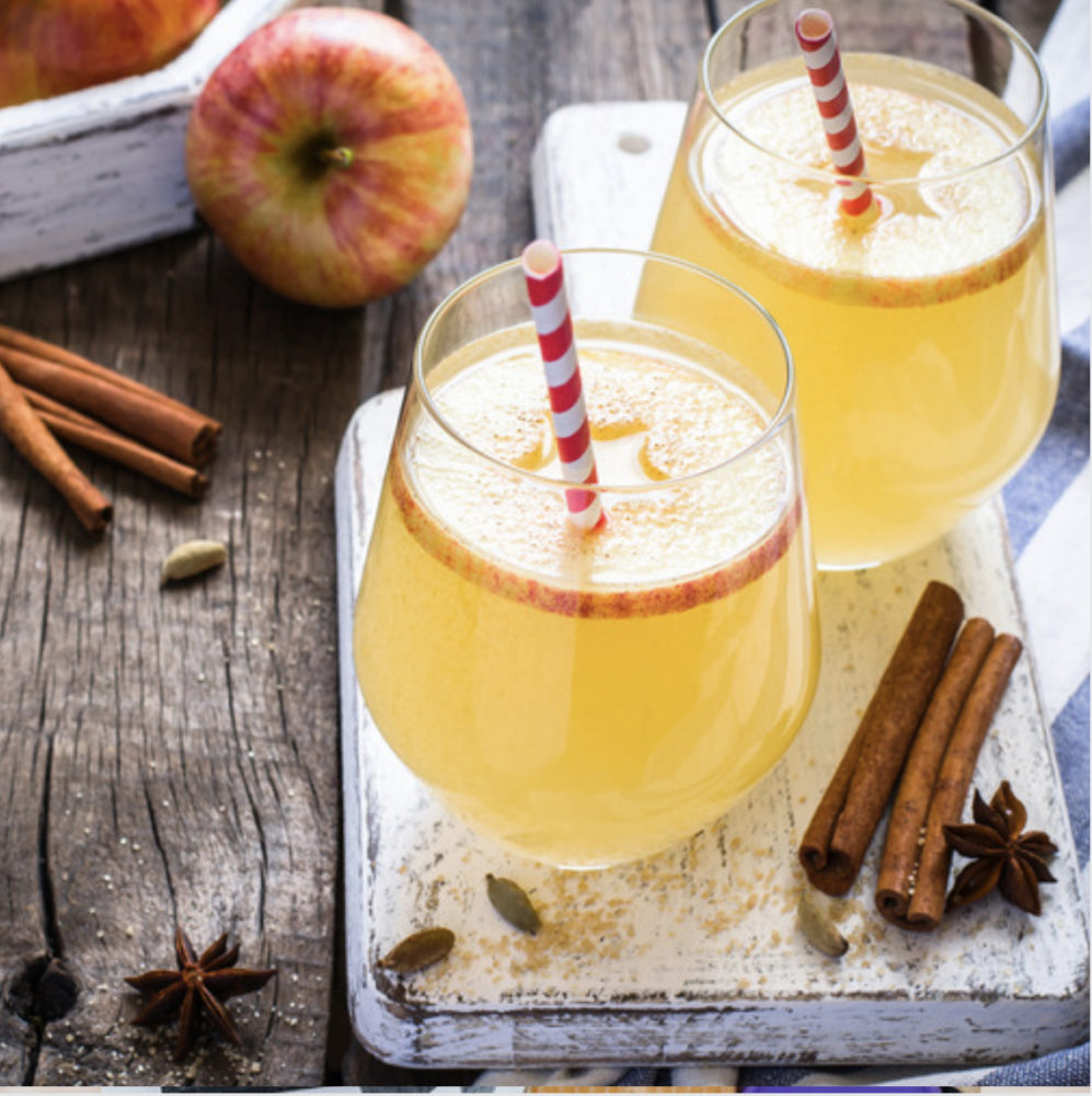 Mulled cider for kids to celebrate New Year's Eve