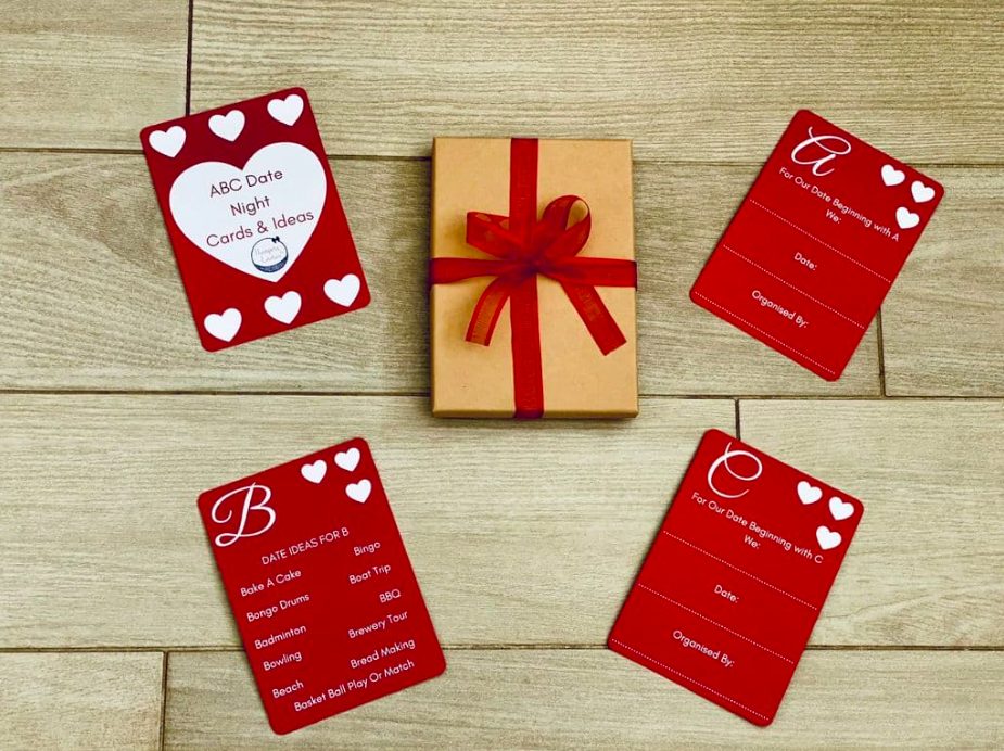 Valentine's Day gift guide - date flash cards